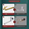 Sturdy Brass Materials Wall Mounted Cold Water Faucet Accessory for Kitchen and Bathroom Use with Extended Designs