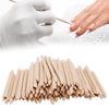 Drewniany przyrząd do odpychania skórek, remover, narzędzie do usuwania, drewniane patyczki do manicure, pedicure, zdobienia paznokci 200szt.