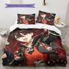 Zhongli  Pattern Bedding Quilt Set  Home Decoration  Gift (1 * duvet cover + 2 * pillowcase  without core)
