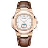 PLADEN Mens Quartz Watch Stainless Steel Waterproof Luminous Casual Sports Wristwatch