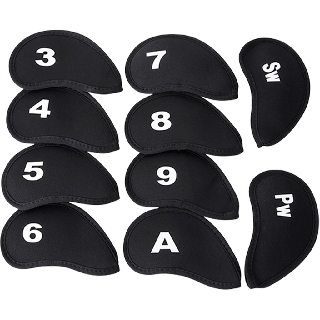 10Pcs Soft Golf Iron Head Covers Protective Golf Headcover Protective Cover Rod Head Cases Golf Accessories Nduring