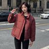 Stand-up Collar Down Cotton Clothes Women's Short Models Small Winter New Thickened Loose Bread Clothes Jacket