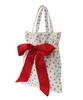 Maison De Fleur Cherry Print Mini Ribbon 2-Way Bag, Ivory, Size F, PouchDrawstring Bag, 08000446300