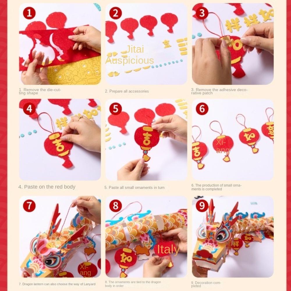 Flying Portable Dragon Lantern Chinese Style Mid-Autumn Festival Lantern  Spring Festival