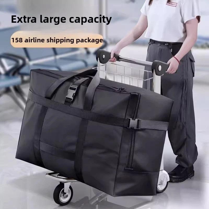 Borsa Portaoggetti Grande Capacità in Spesso Tessuto Oxford Busta per Ordinare Vestiti e Coperte Imballaggio per Trasloco Viaggio Bagaglio da Stiva Accesso