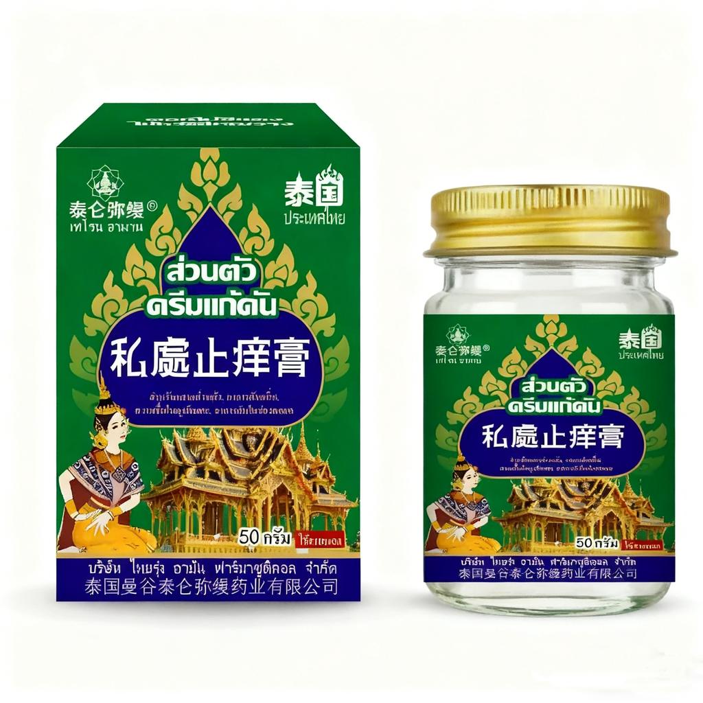 Private itching first aid cream, instant itching, antibacterial and anti-inflammatory