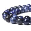 Blue-vein Sodalite Round Natural Stone Beads 15"Strand 4/6/8/10/12mm Smooth Loose Spacer Beads for Jewelry Making DIY Bracelets Accessories