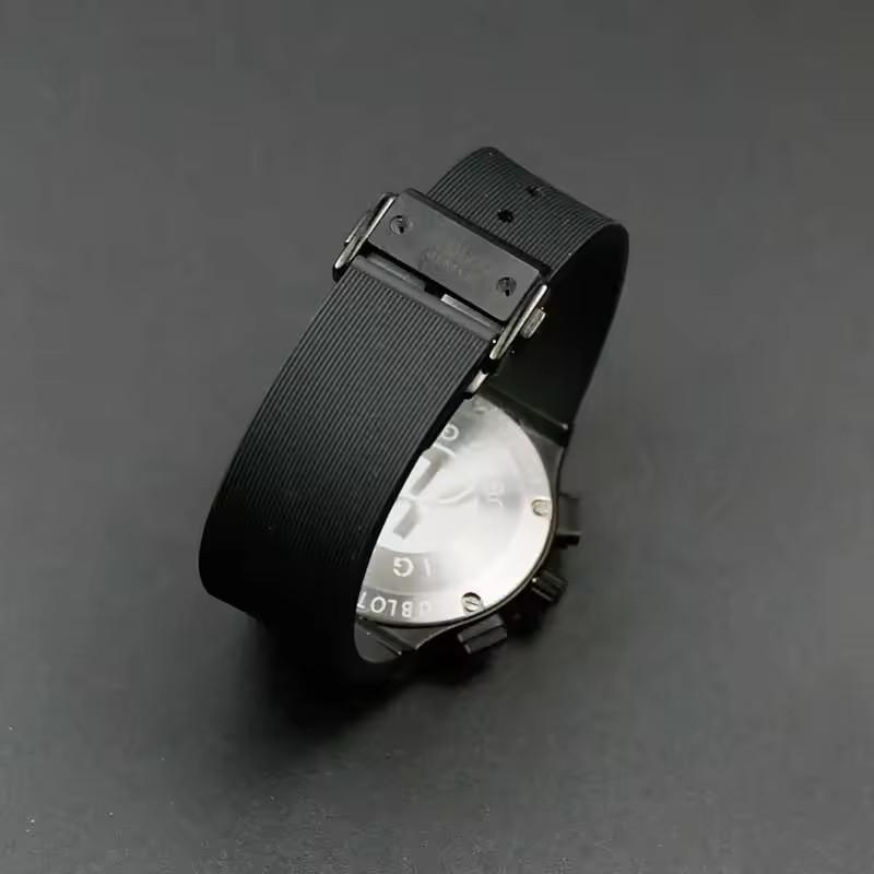 Wasserdichtes weiches Gummi-Armbandzubehör für Damen für HUBLOT Armband Armband Mehrfarbig konvex 21x15mm Faltschließe