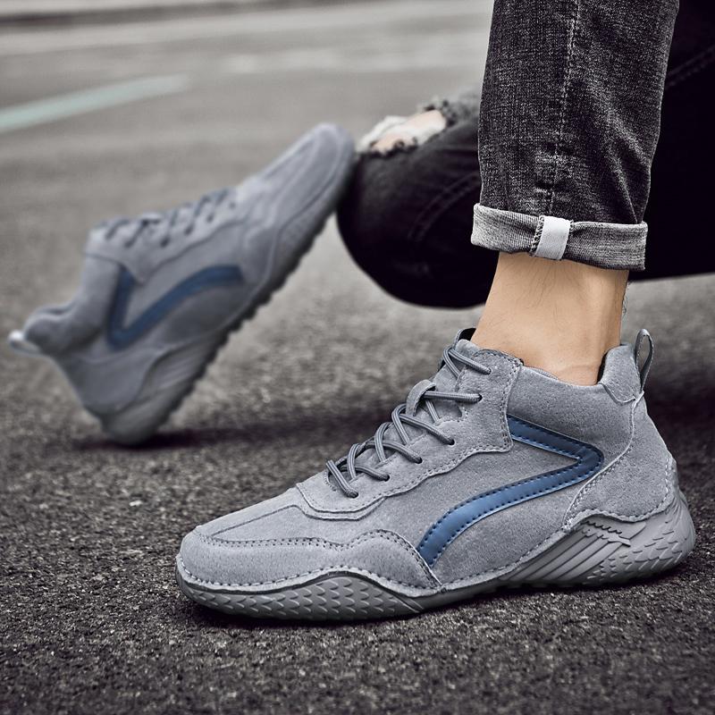 Fashion Brand Winter Men's Boots Keep Warm Genuine Leather Outdoor Snow Boots Comfortable Men's Ankle Boots Outdoor Casual Men's Shoes