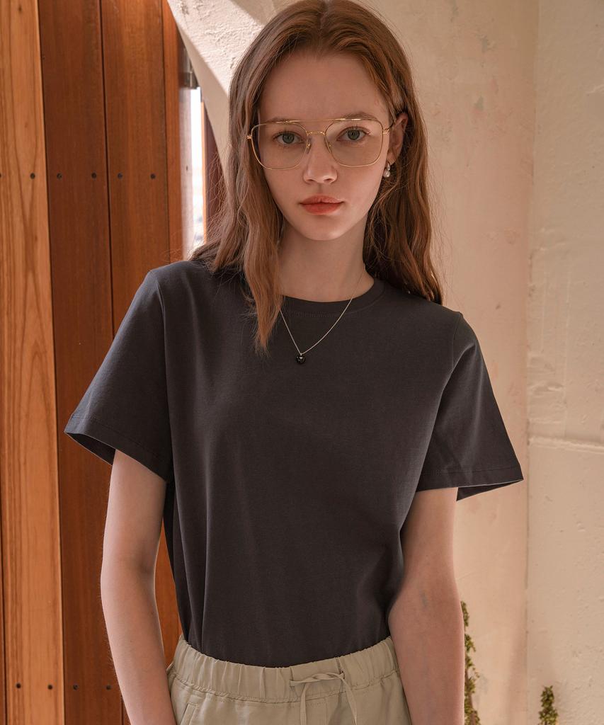 Banwonateullie A3403 Signature Silket T-Shirt_Dark Gray