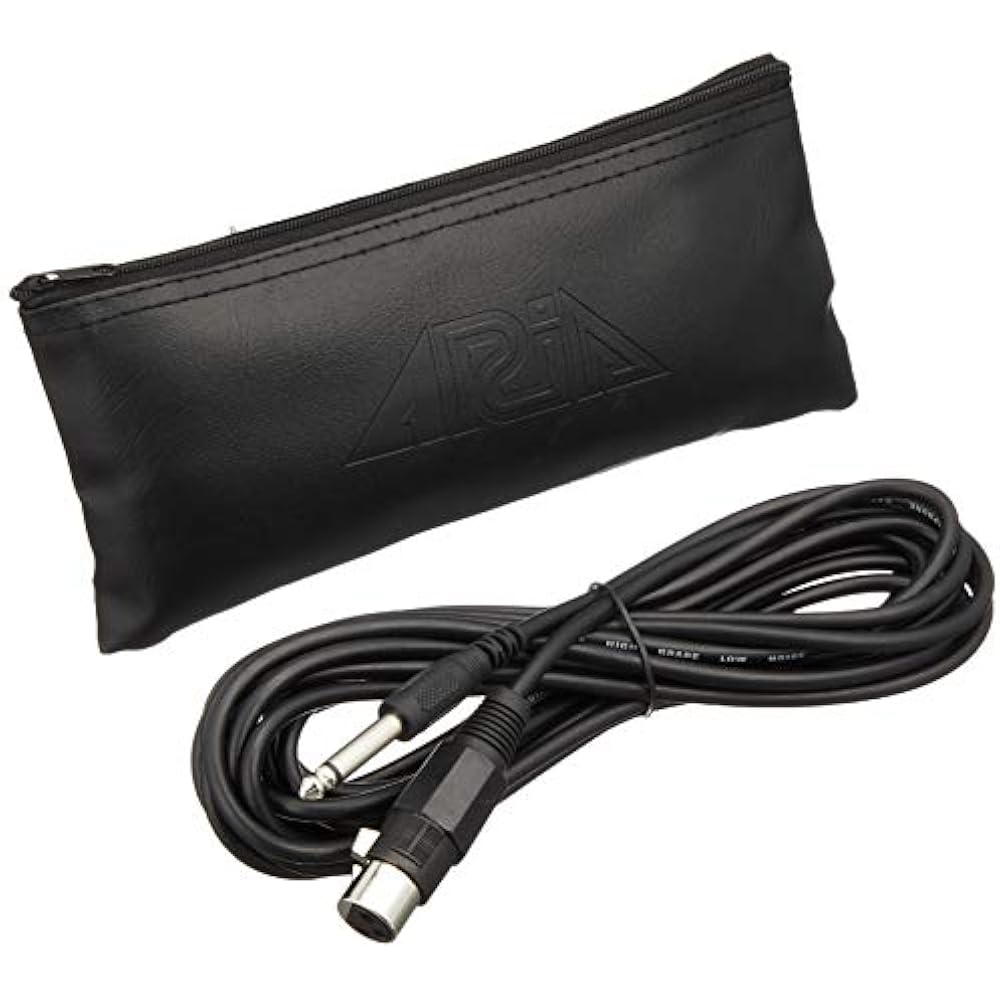 ARIA Aria Dynamic Microphone, 18ft (5.4M) Cable Included, Microphone Pouch Included, AMC-1000