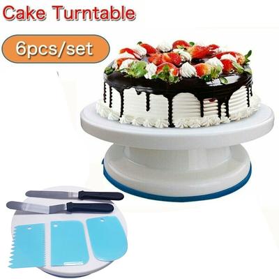 Set di piatti girevoli per decorazione di torte, ugelli per glassa, kit rotante per espositore a spatola