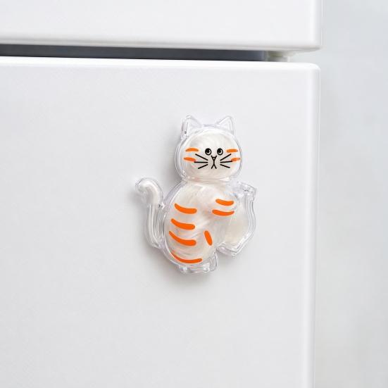 Cat Whiskers Holder Refrigerator Magnet, Transparent Cat Furs Keepsake Vase Fridge Magnet, Pet Memorial Decoration for Home, Kitchen