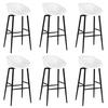 7 Piece Bar Set in Black and White