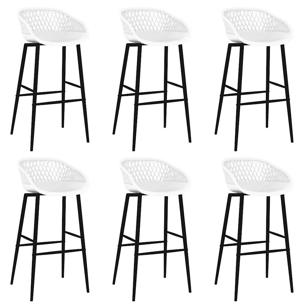 7 Piece Bar Set in Black and White
