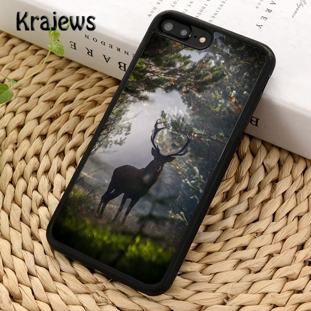 Husa de telefon moale Krajews Deer pentru iPhone 14 5s 6s 7 8 plus X XR XS 11 12 13 pro max Samsung Galaxy S21 S22 ultra