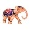 A52E Thai Styles Elephant Rings Dish With Glittering Stone For Home Decoration
