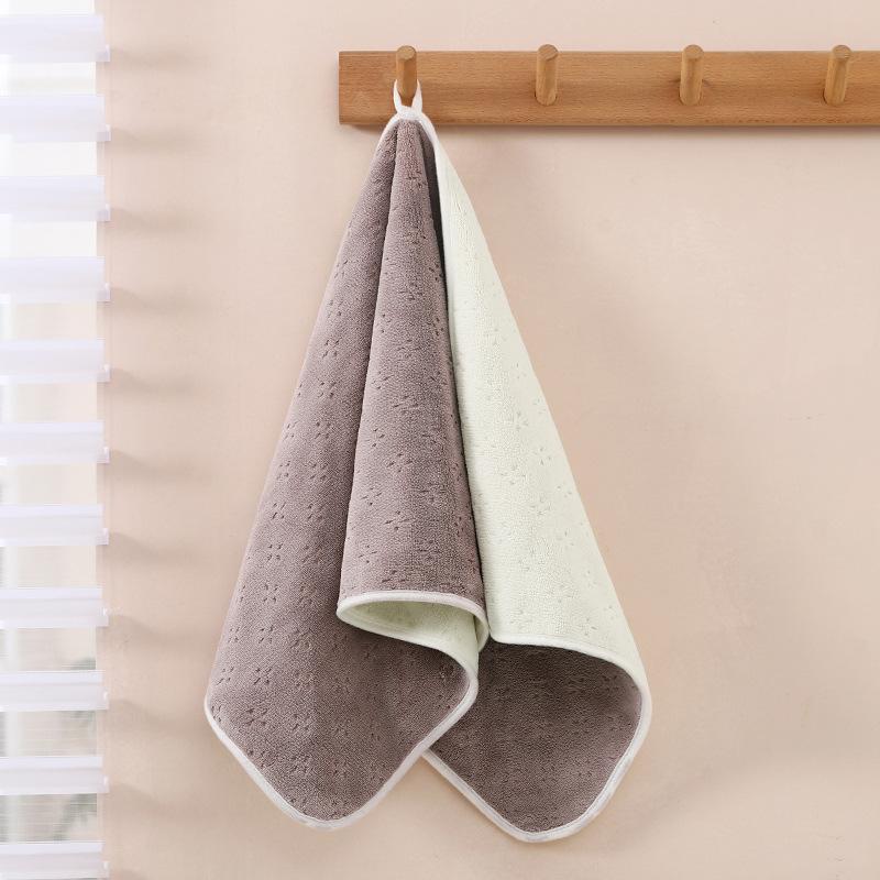 Towel coral fleece bath towel thickened absorbent wipe headscarf adult face towel non-pure cotton couple towel