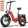 Elektrofahrrad Fafrees FF20 Polar 20" Fat Tire 500W Motor Faltbares City Elektrofahrrad 48V 24AH LCD Display Shimano 7 Gang