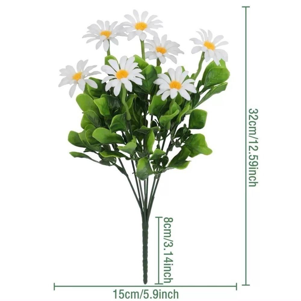 Fake Floral Artificial Daisy Flowers Branches Simulation Plant Floral Craft Art Simulation Small Chamomile Handmade Realistic