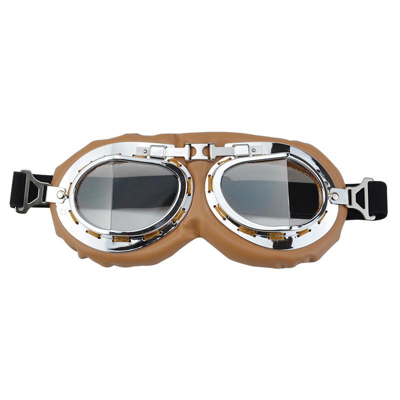 Motorradbrille Harley Motorrad Retro-Brille für Männer und Frauen, trendige und modische Fahrrad-Sonnenbrille