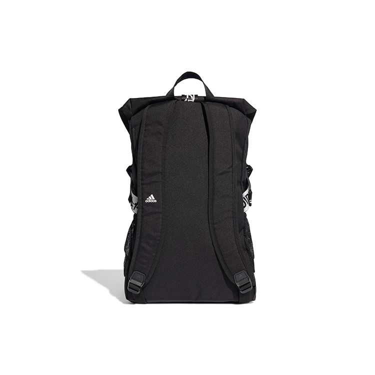 adidas 4Athlts Striped Print Sports Polyester Backpack Unisex Backpack Black FJ4441