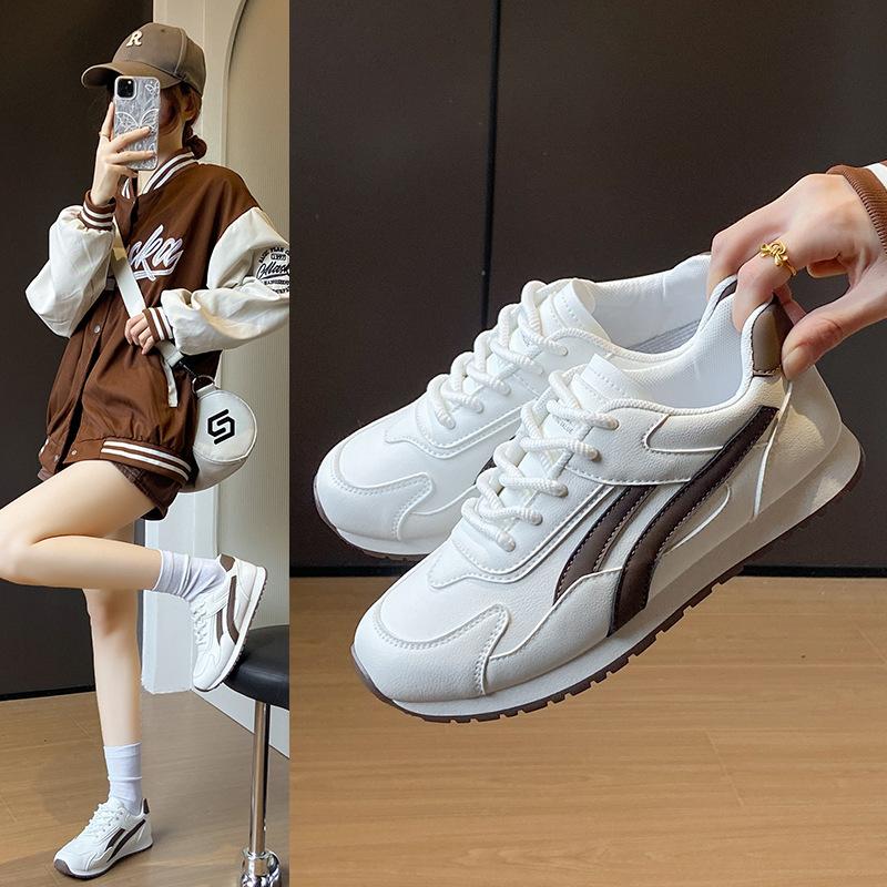 2025 little white shoes women's spring new Korean version ins female students leisure sports versatile Forrest Gump shoes street shot LF906
