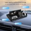 Multifunctional Non Slip Car Dashboard Phone Mount Holder Rack with Parking Number Plate Organizer Storage Box Container