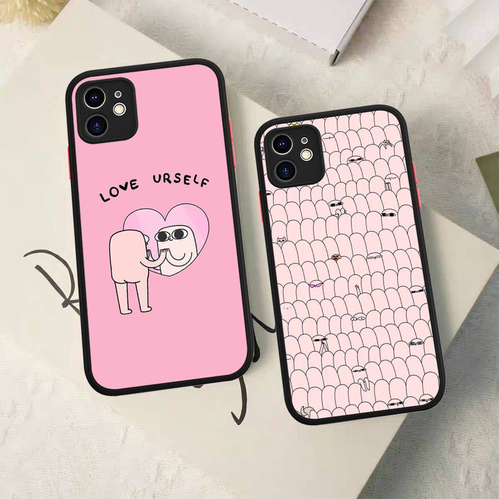 Ketnipz Cartoon Phone Case For IPhone 16 15 14 11 12 13 Pro Max Plus 12 XS Max Back Cover Matte Case