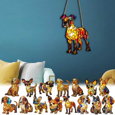 Ακρυλικό Νέο Κρεμαστό Σκύλου Διακοσμητικά Διακόσμησης Παραθύρου Σπιτιού