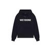 WE11DONE FW22 Letter Logo Printed Hoodie Unisex Hoodies Black WD-TH3-22-845-U-BK