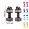 Gewicht Wasserflasche Hantelförmiger Wasserbehälter mit Auslaufsicherem Deckel, Hantel Wasserflasche, Fitness Sport Wasserflasche