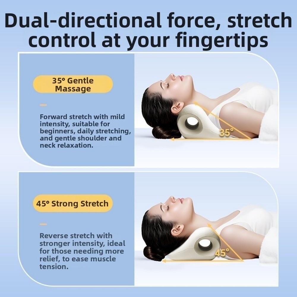 U-Shaped Contour Cervical Massage Pillow Acupressure Design Chiropractic Pillow Relaxation Use