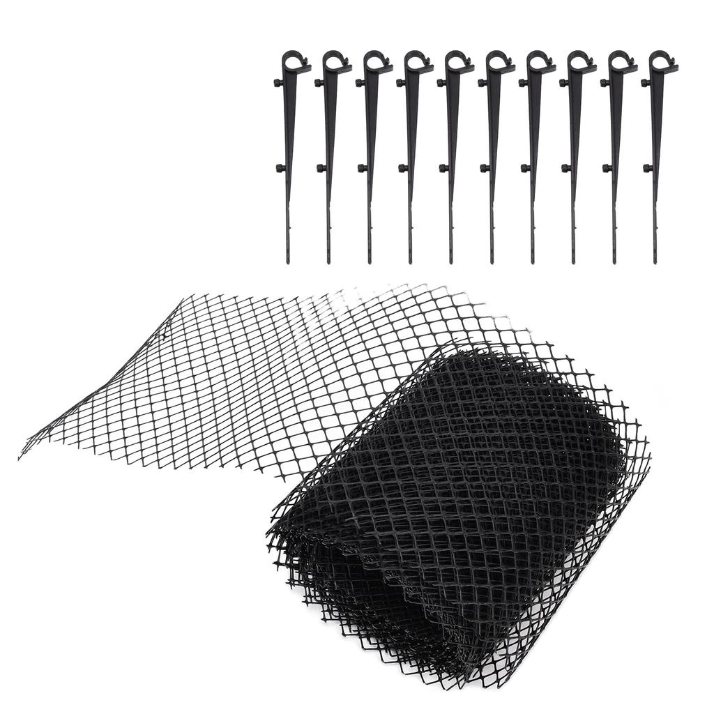 Wiederverwendbarer Kunststoff Dachrinnenablaufschutz Gitter Schutznetz Außenbereich Verstopfungsschutz Laub Schmutz Schutznetz