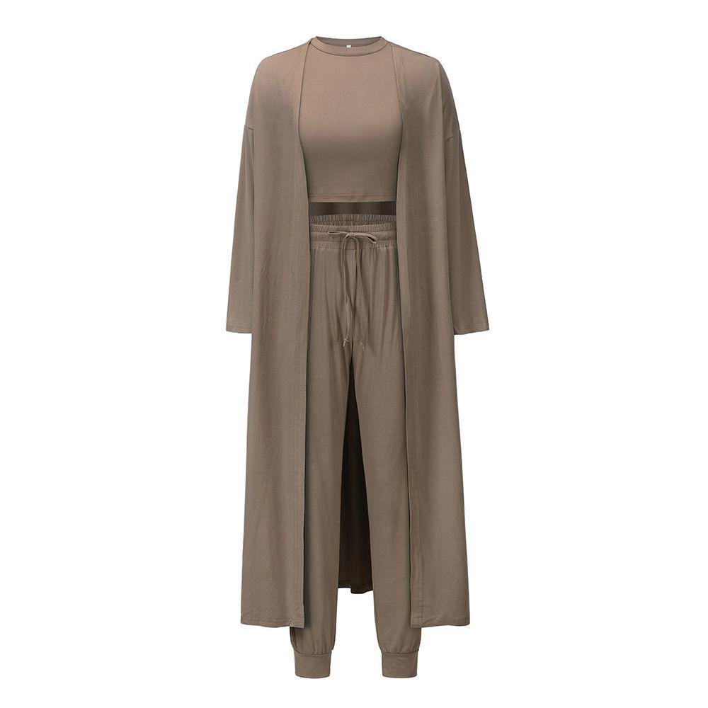 2025 Southeast Asia Women's Three-Piece European & American Fashion Vest and Long Pants Set
