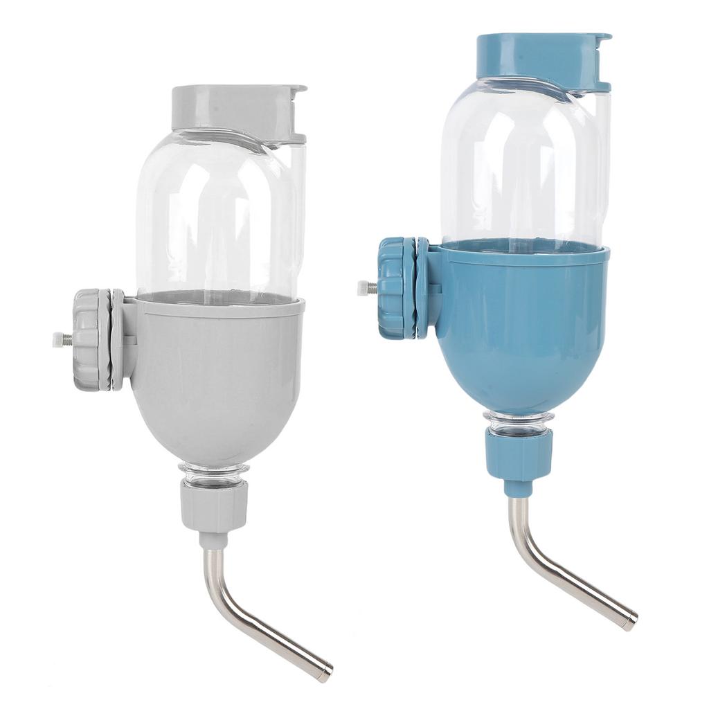 500ml Hundewasserspender Hängende Hundewasserflasche Große Kapazität Doppelkugel-Design Käfig Transportbox für Welpen Katze Kaninchen