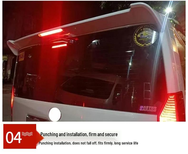 Toyota Hiace 2019-2023 Rear Roof Spoiler - No-Punch Sport Edition