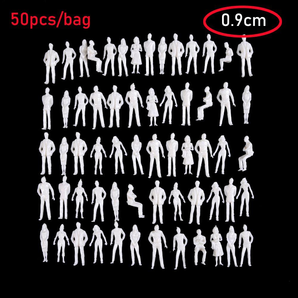 10/50Pcs ABS Plastic Human Scale Multi-Style Pose Miniature Train Scenery Model Building Passengers DIY Character People Figures