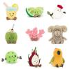 Amuseables Fruit Dragon Chestnut Glasses Rugby Plush Toy Stuffed Doll Kids Gift