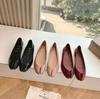 Fashion Sheepskin Version ~ French Red Leather Toe Shoes Female Spring New Soft Sole Mary Jane Single Shoe Ballet Flat Shoes