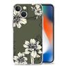 Phone Case For iPhone 15 14 13 12 Mini 11 Pro Max XS X XR 7 8 Plus Clear Shockproof Silicone TPU Cover Flower