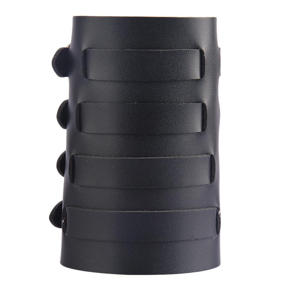 GIMOCOOL PU-Leder Armschiene - Mittelalter Cosplay Armband Mit Verstellbarer Schnürung