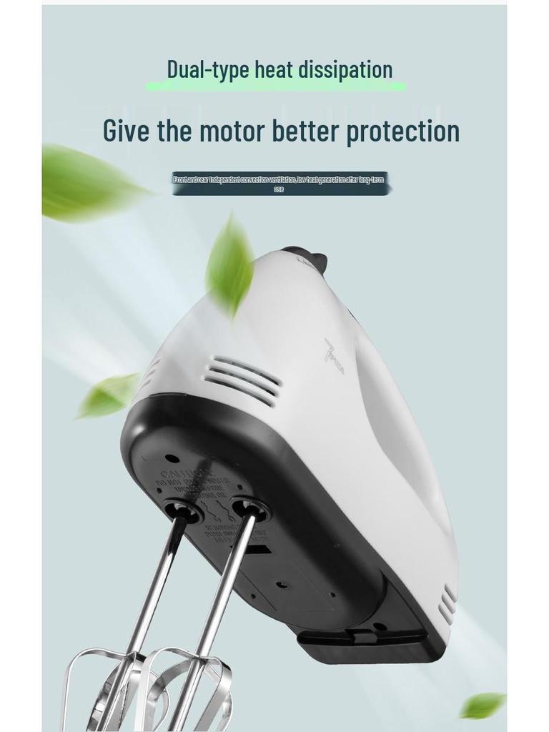 Compact Electric Egg Beater for Baking and Cream Mixing