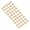 50 Pcs Spring Ring Clasps 6mm Diameter 1.5mm Hole Decorative Copper Round Clasps for Jewellery Gold