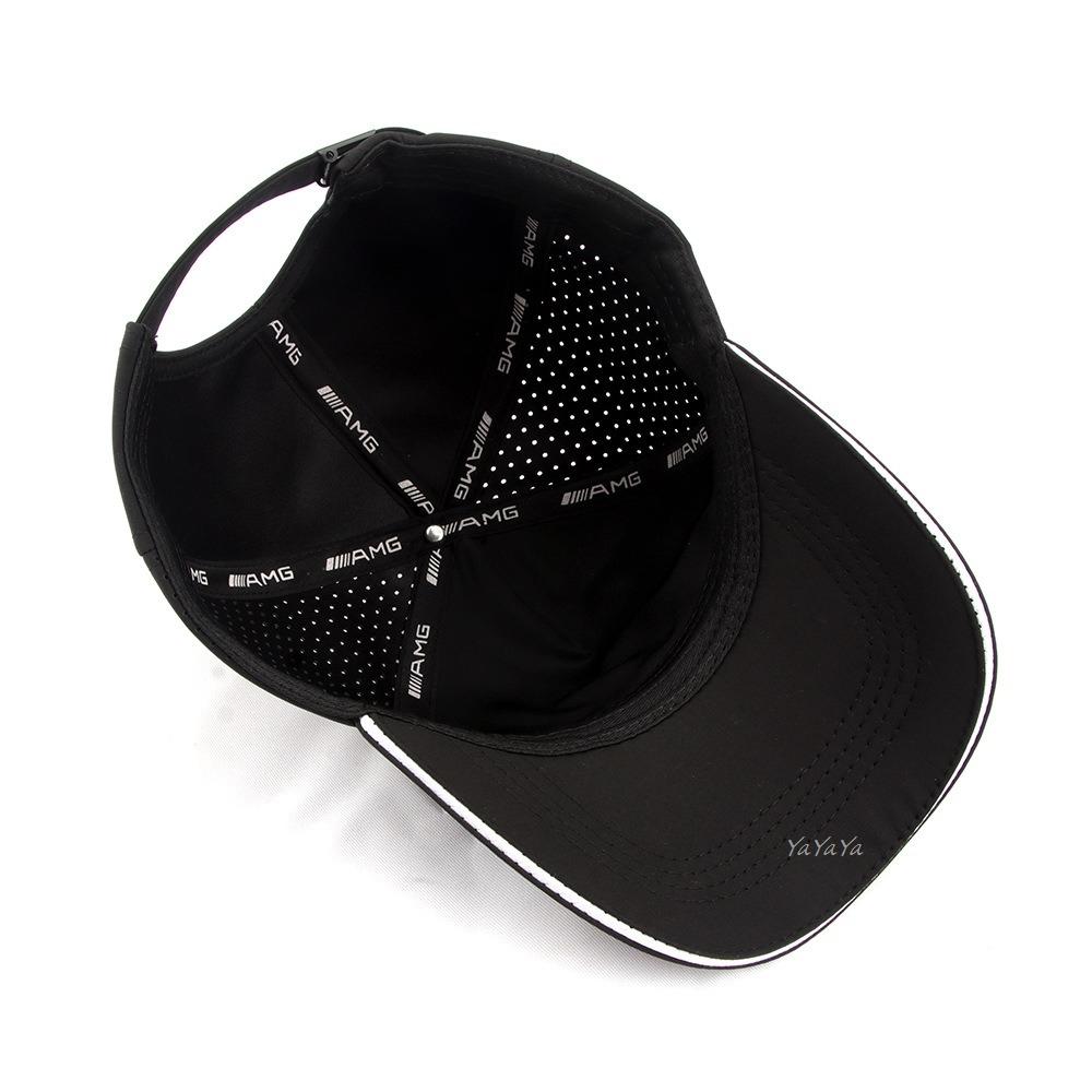 REE4 Car Logo Baseball Cap Printed Sports Net Hat Outdoor Sunhat For Benz AMG A B C M ML GLA GLS E Class W176 W205 W166 W212 Stickers