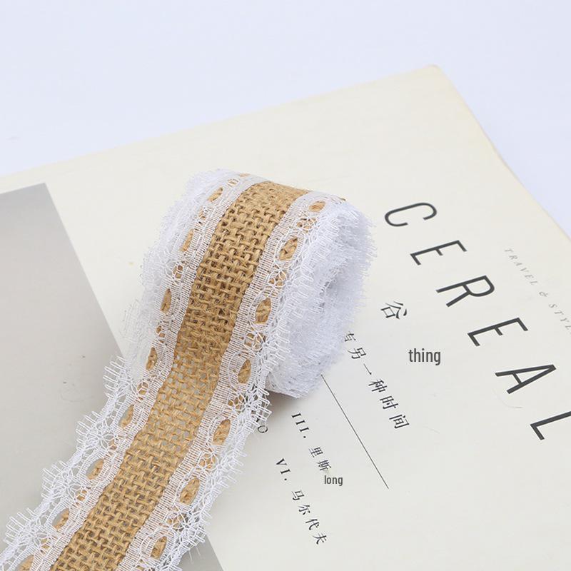 

Цветное кружево, рулон мешковины для поделок своими руками, упаковки ручной работы и украшения ваз. 2 meters/pack