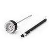Motorcycle Fuel Tank Cap with Oil Temp Gauge (0-200℃), M20x1.5/M20x2.5, Black/Silver.