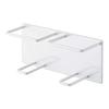 Yamazaki Jitsugyo 5506 Magnetic Bathroom Tube & Bottle Holder M Double White Approx. W18 X D6.1 X H8cm Tower Floating Storage Cleansing Bottle Face