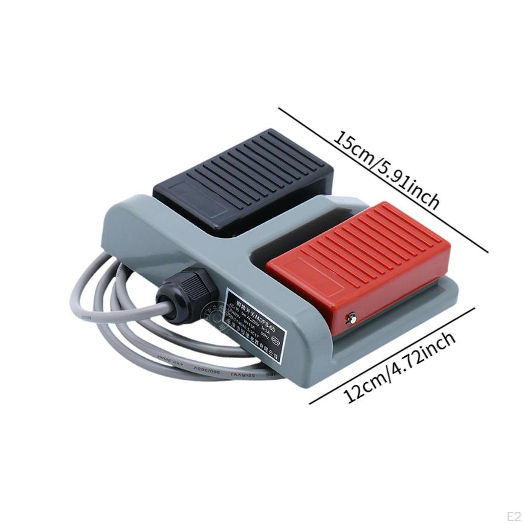 Double Foot Pedal Switch Duplex 2 Way Tumbler for Printing Machinery