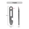 7in1 80mmTC4 Titanium EDC Crowbar Tool - Mini Multitool for Bottle/Box Opening & Outdoor Survival Tools